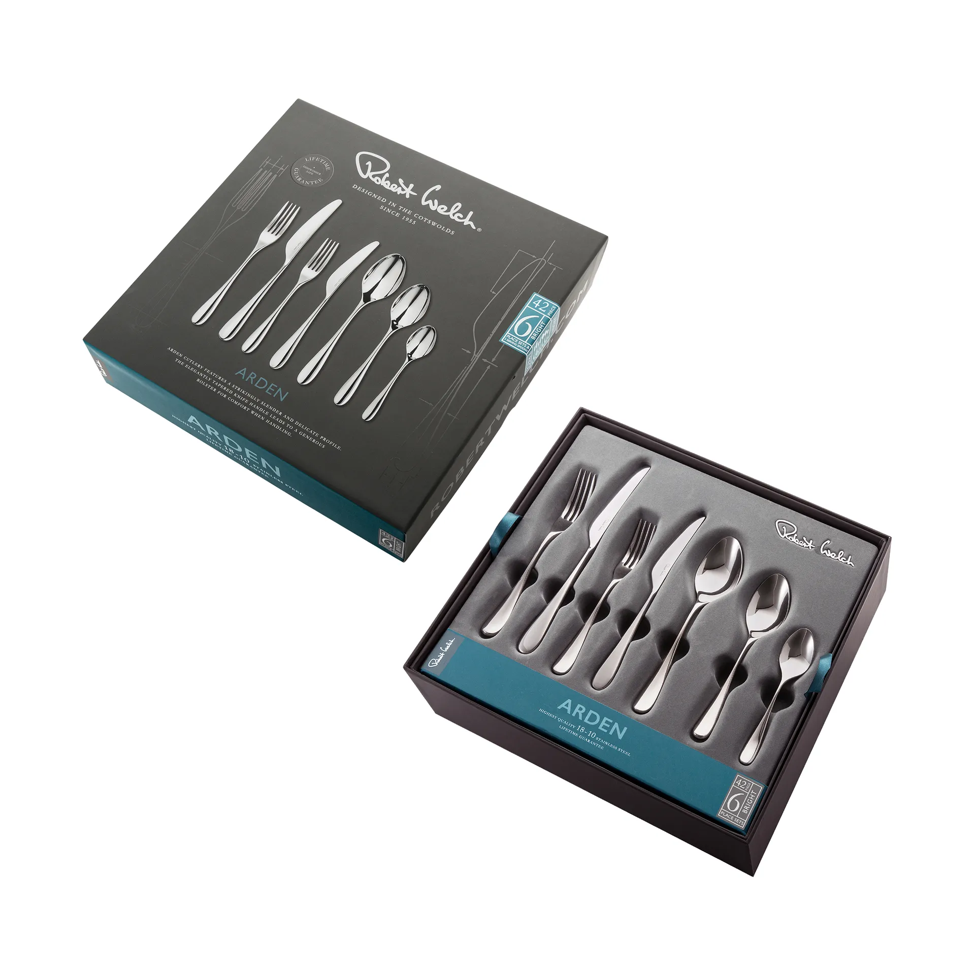 Arden Bright bestikk, 42 deler Robert Welch