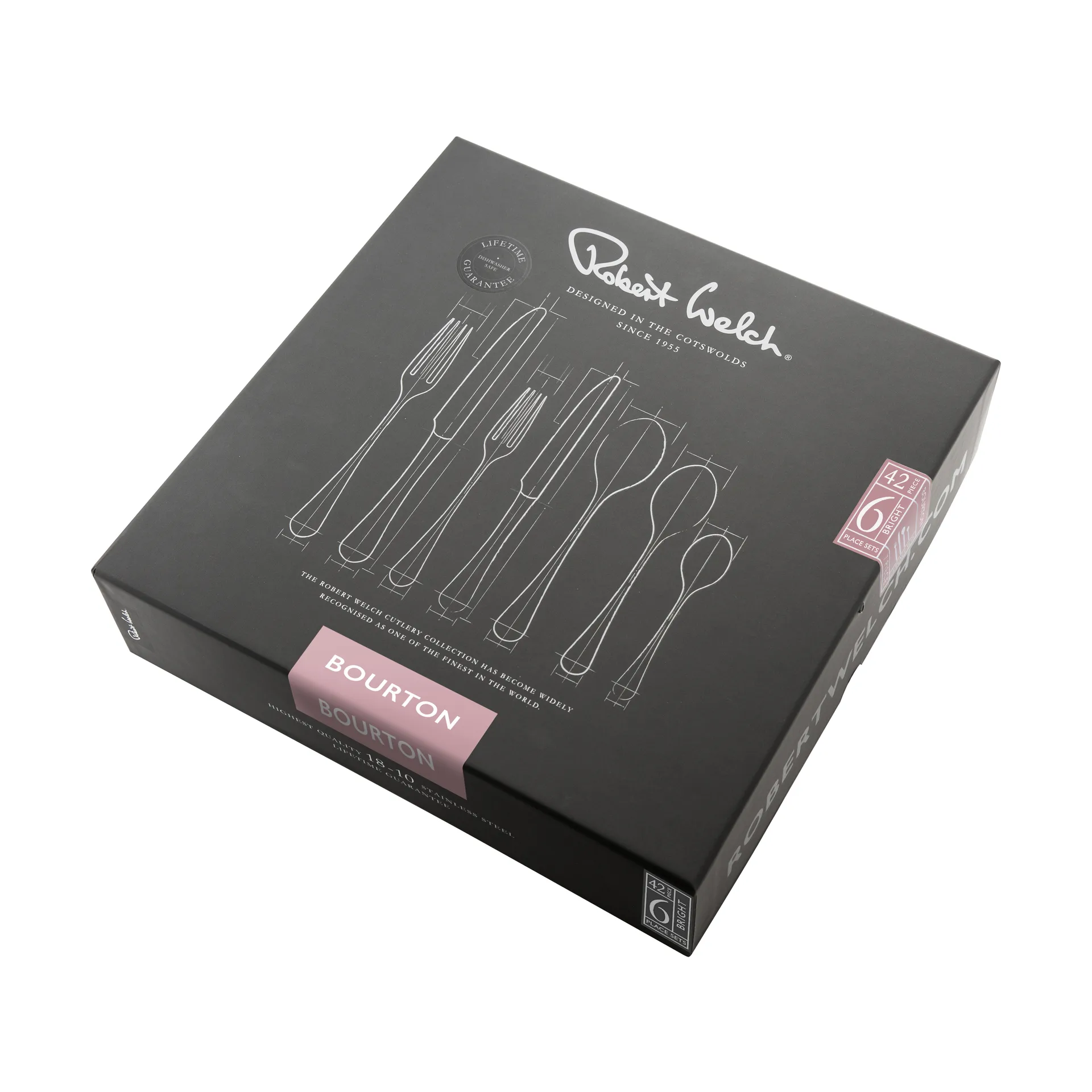 Bourton Bright bestikk, 42 deler Robert Welch