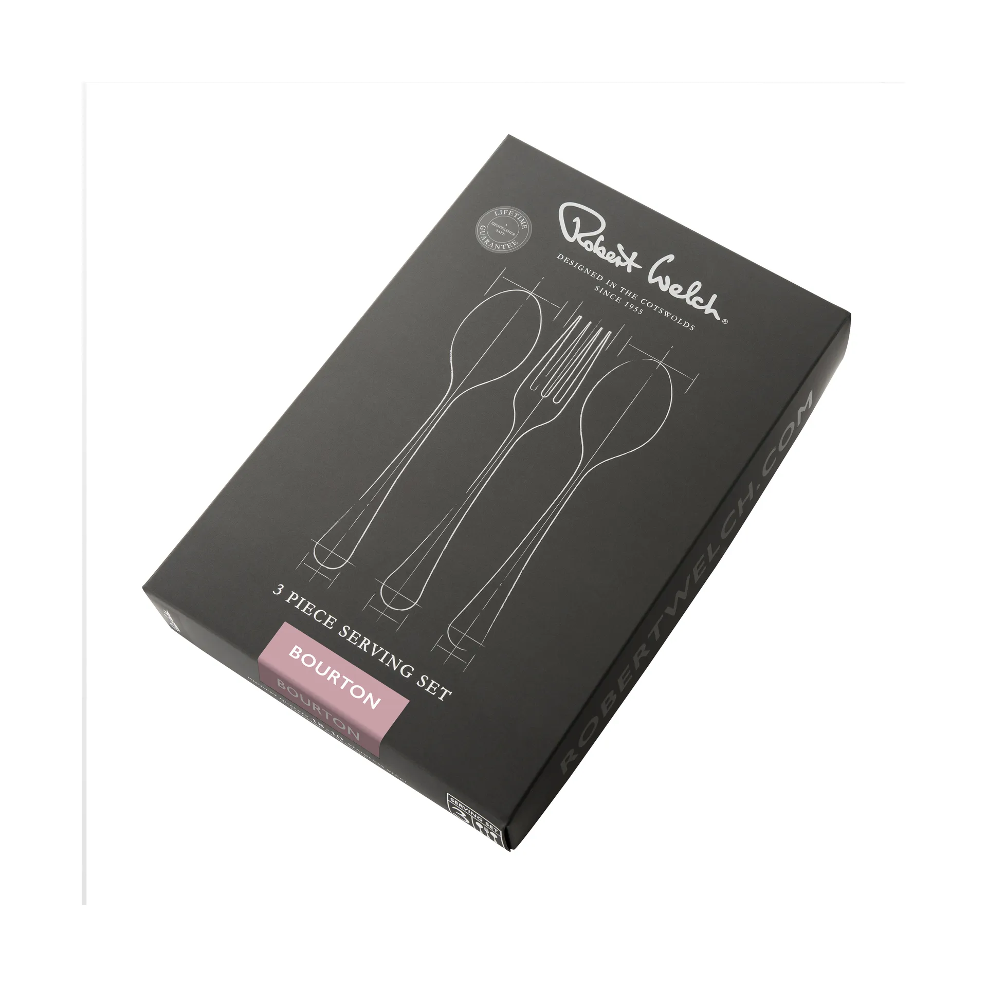 Bourton Bright serveringsbestikk 3 deler, Rustfritt stål Robert Welch