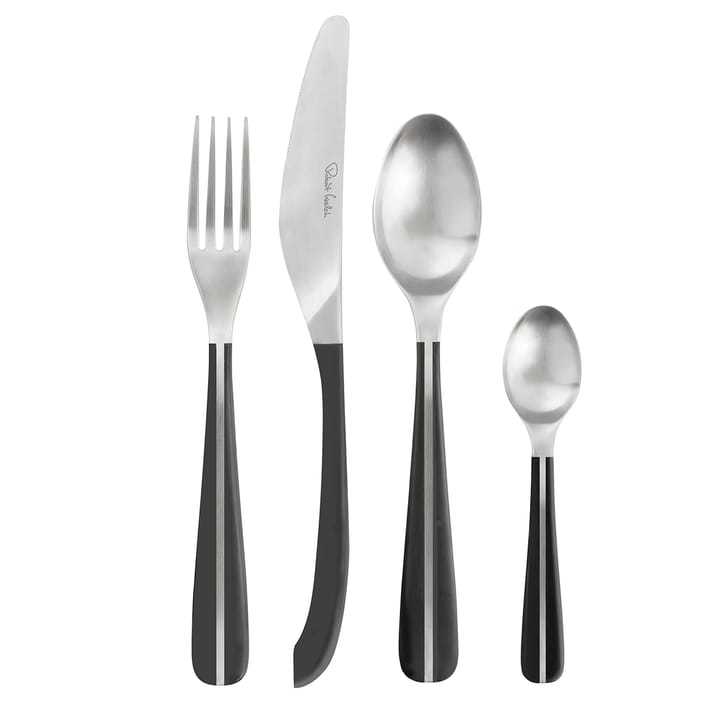 Contour bestikksett 24 deler - Svart - Robert Welch