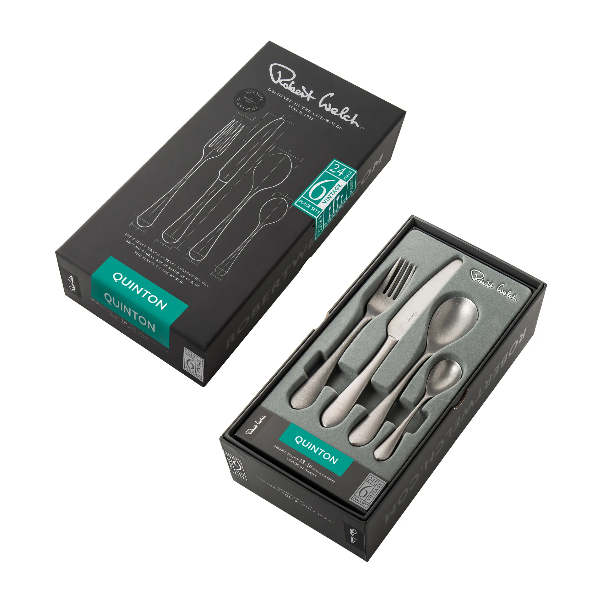 Quinton Vintage bestikksett, 24 deler Robert Welch