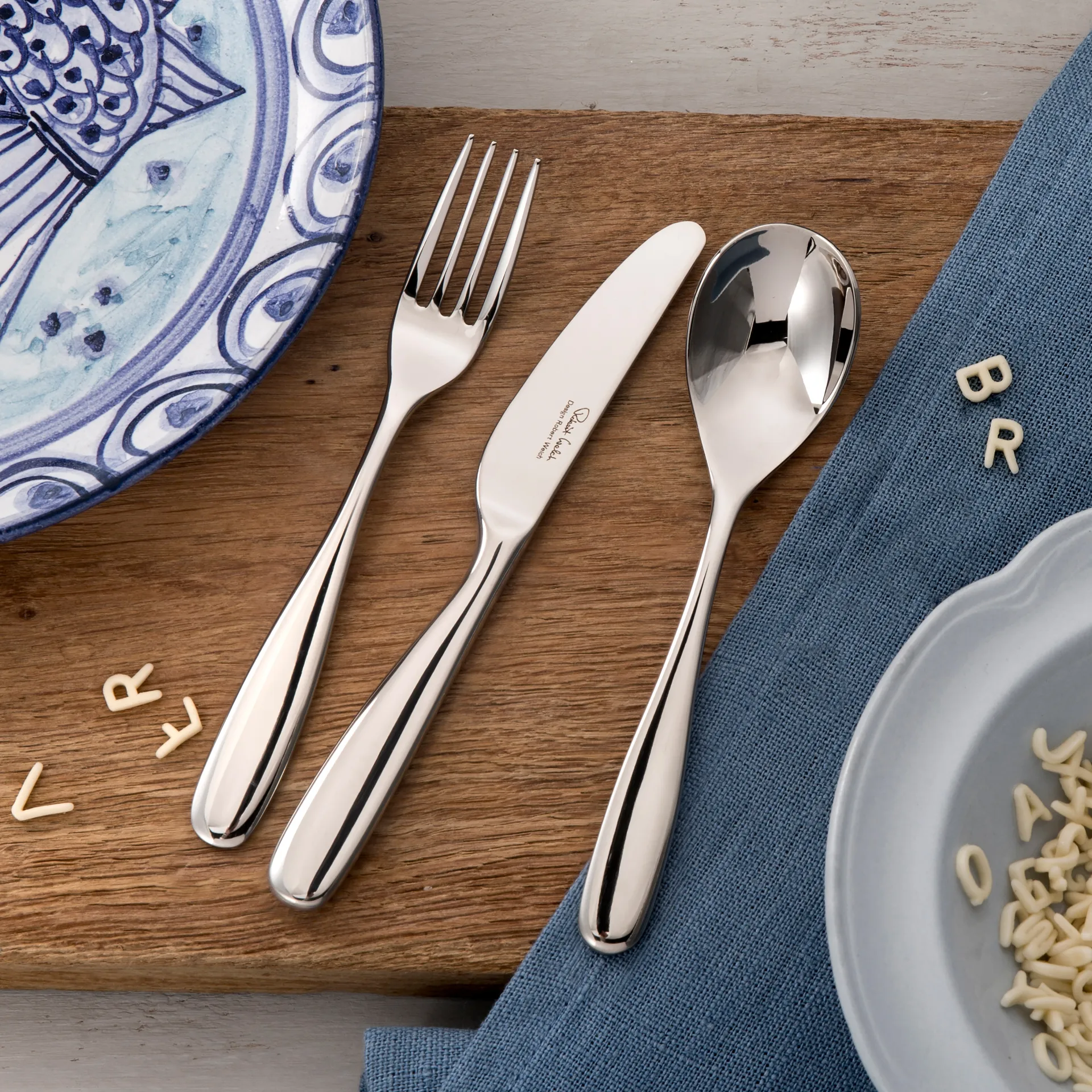 Stanton Bright barnebestikk 3 deler, Rustfritt stål Robert Welch