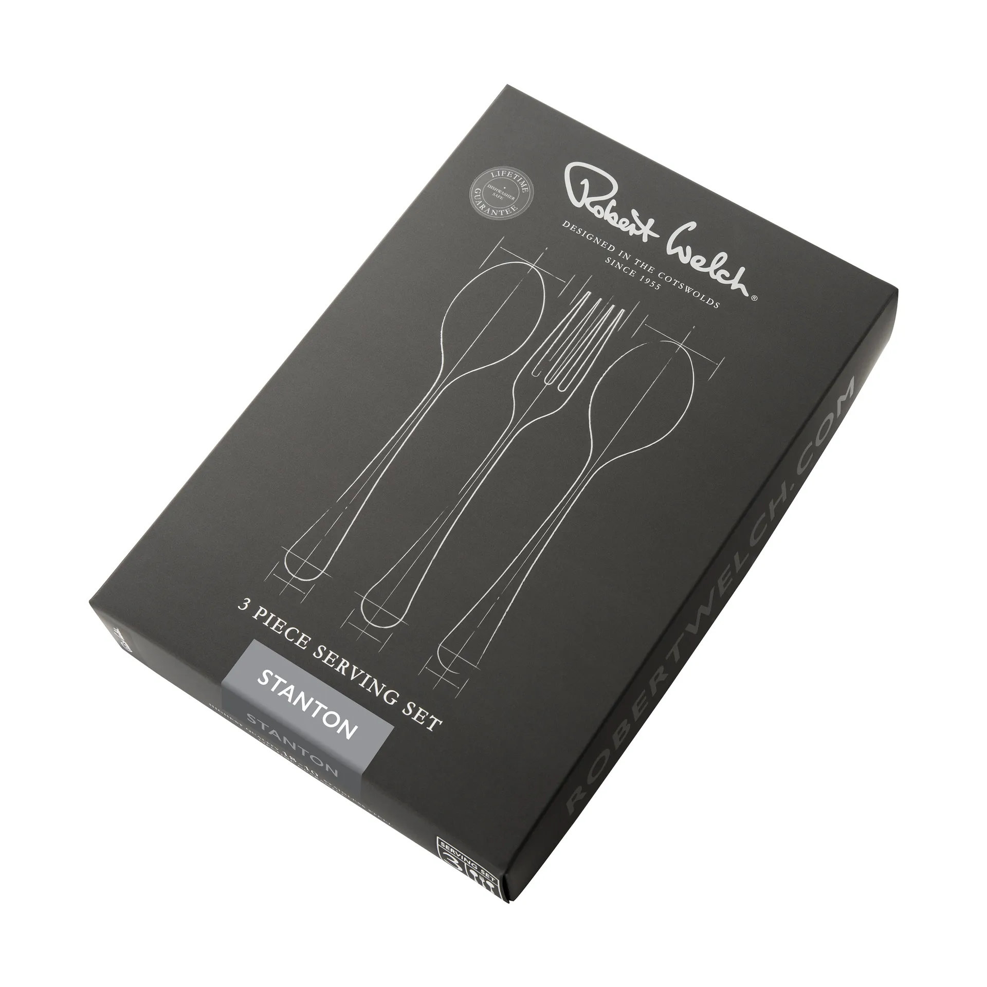 Stanton Bright serveringsbestikk 3 deler, Rustfritt stål Robert Welch