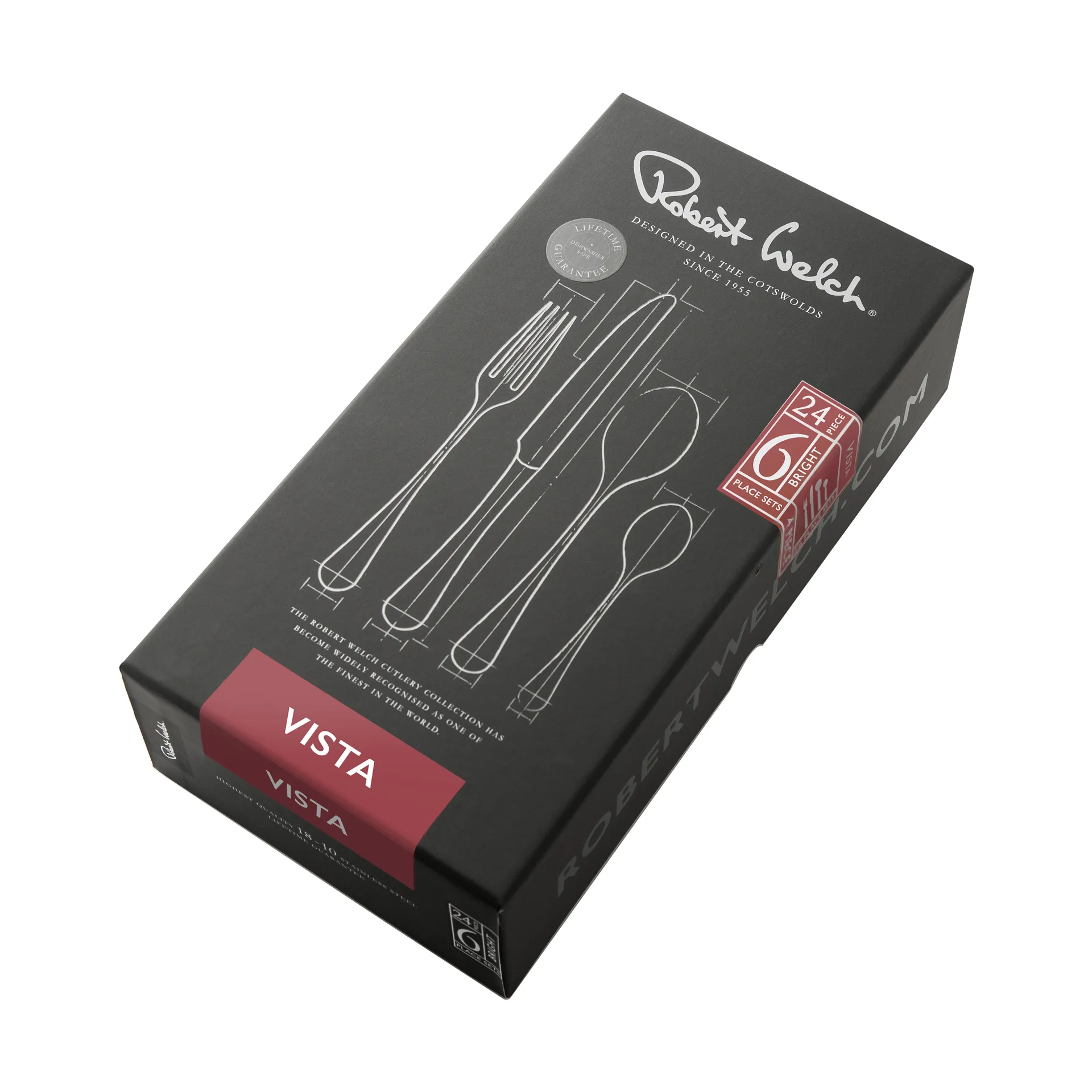Vista Bright bestikksett, 24 deler Robert Welch