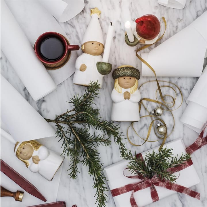 Adventsbarn Stjärngosse, hvit Rörstrand