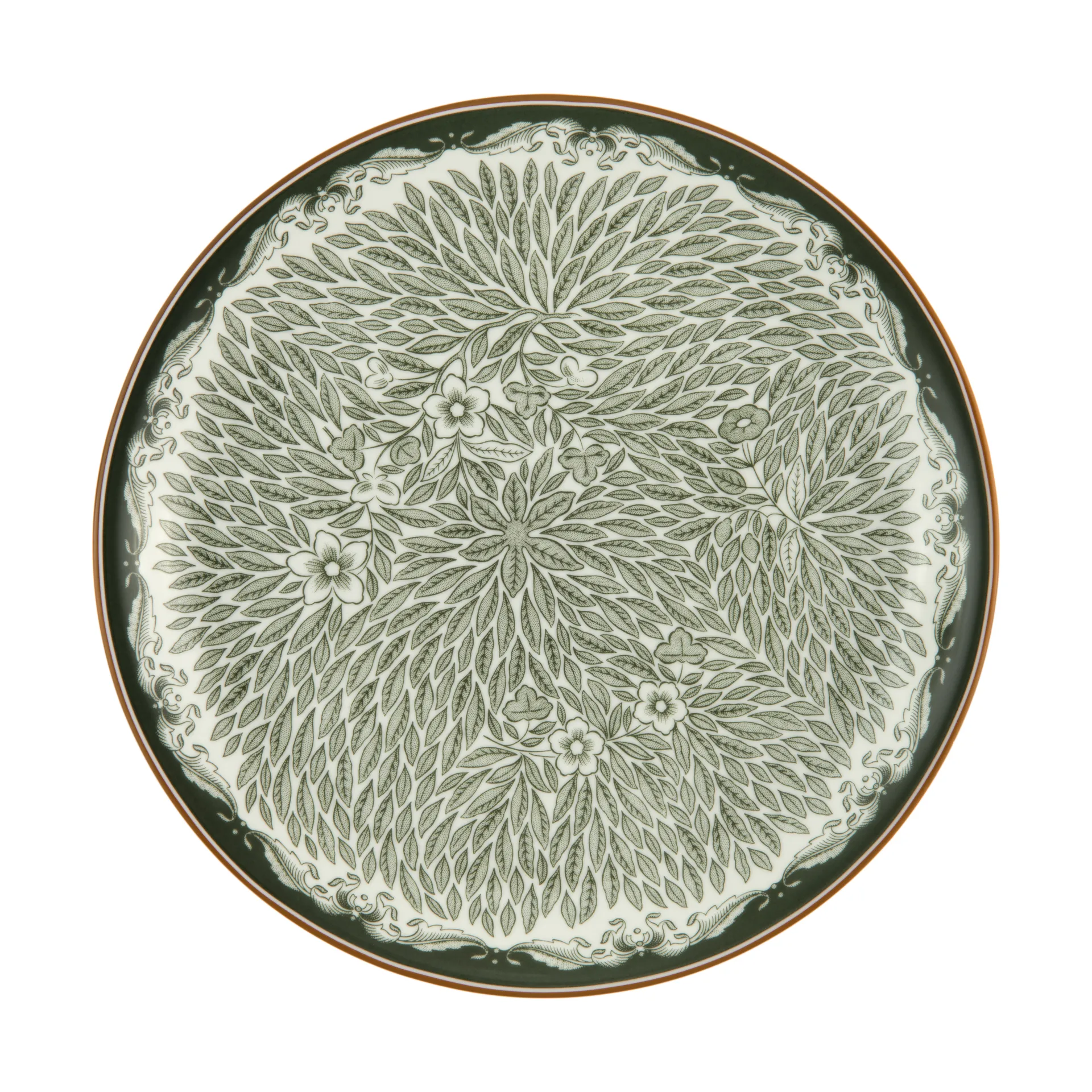 Piatto Ostindia Floris Ø20 cm, Grønn Rörstrand