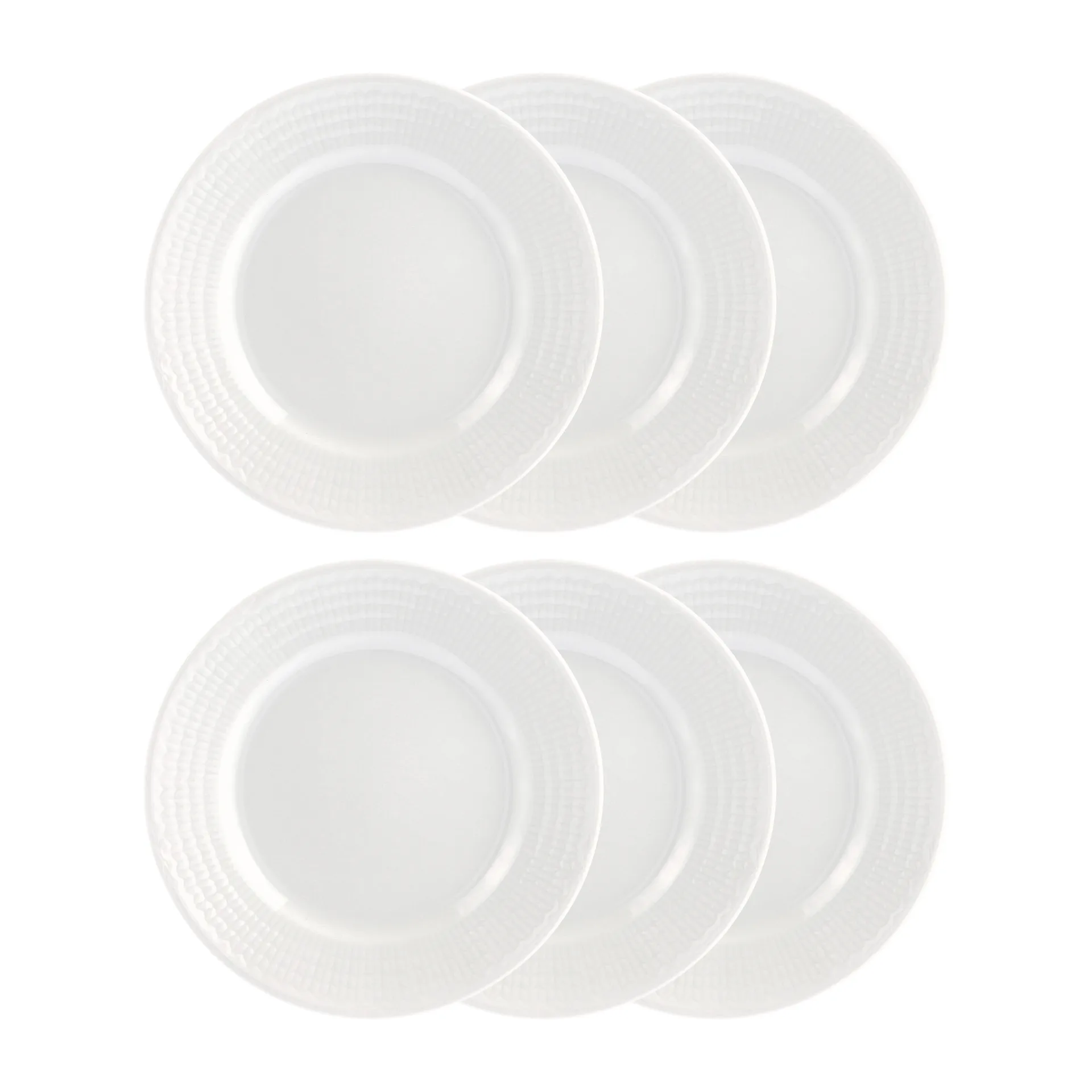 Swedish Grace asjett 17 cm 6-pk snø (hvit),  Rörstrand