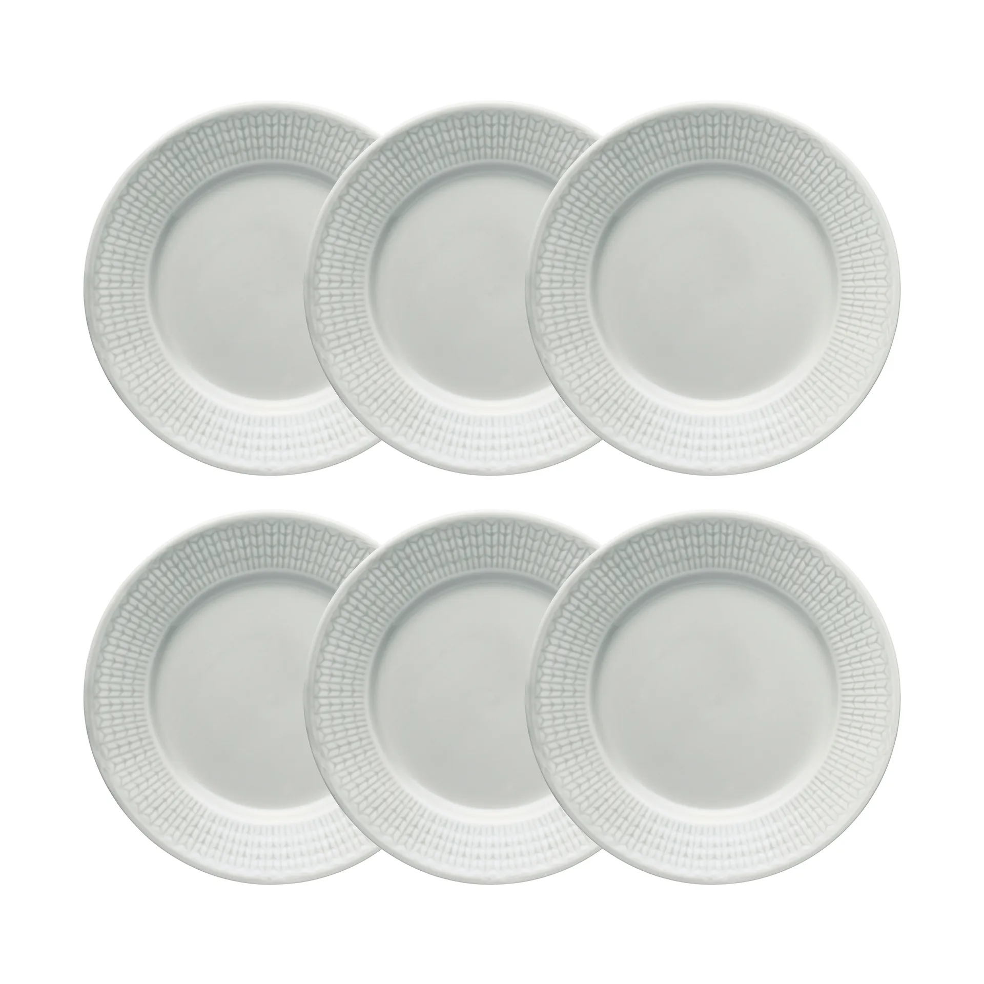 Swedish Grace asjett 6-pk Tåke (grå),  Rörstrand