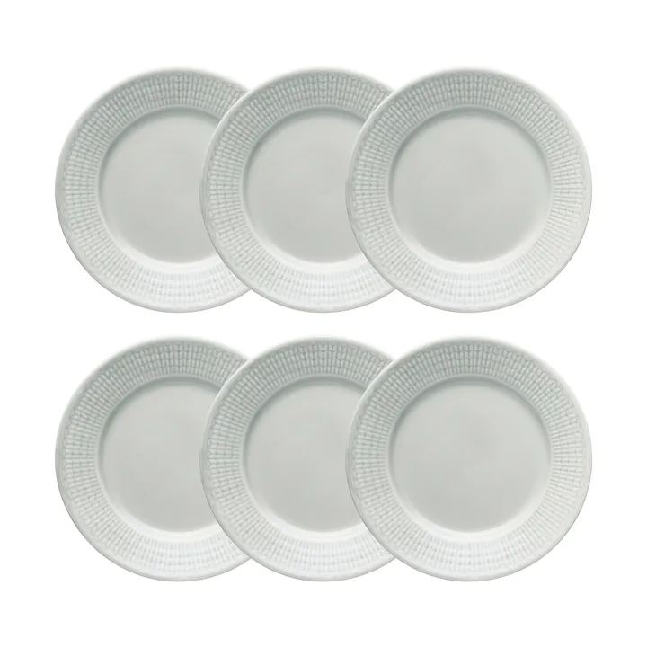 Swedish Grace asjett 6-pk Tåke (grå) - Rörstrand