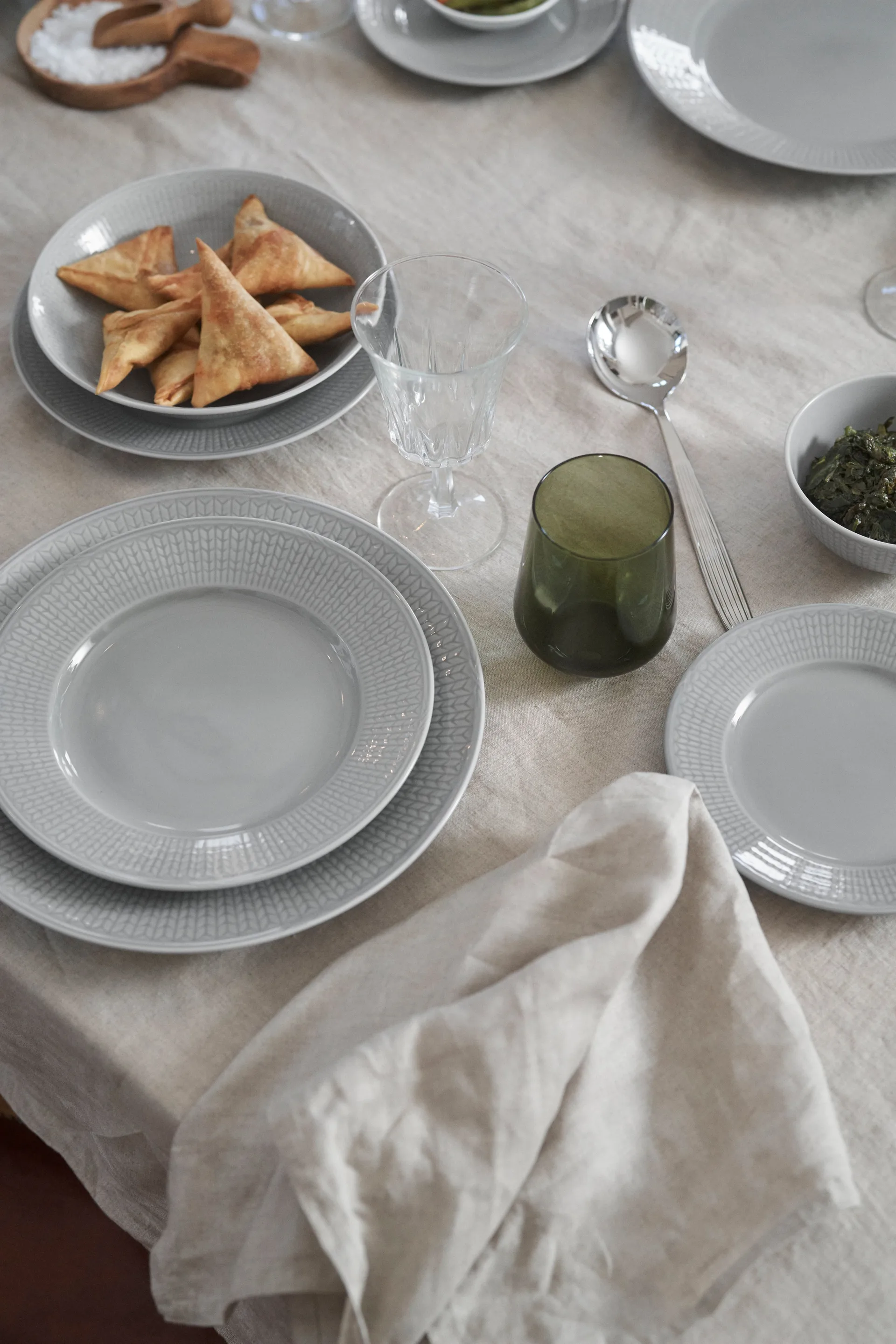 Swedish Grace asjett 6-pk Tåke (grå),  Rörstrand