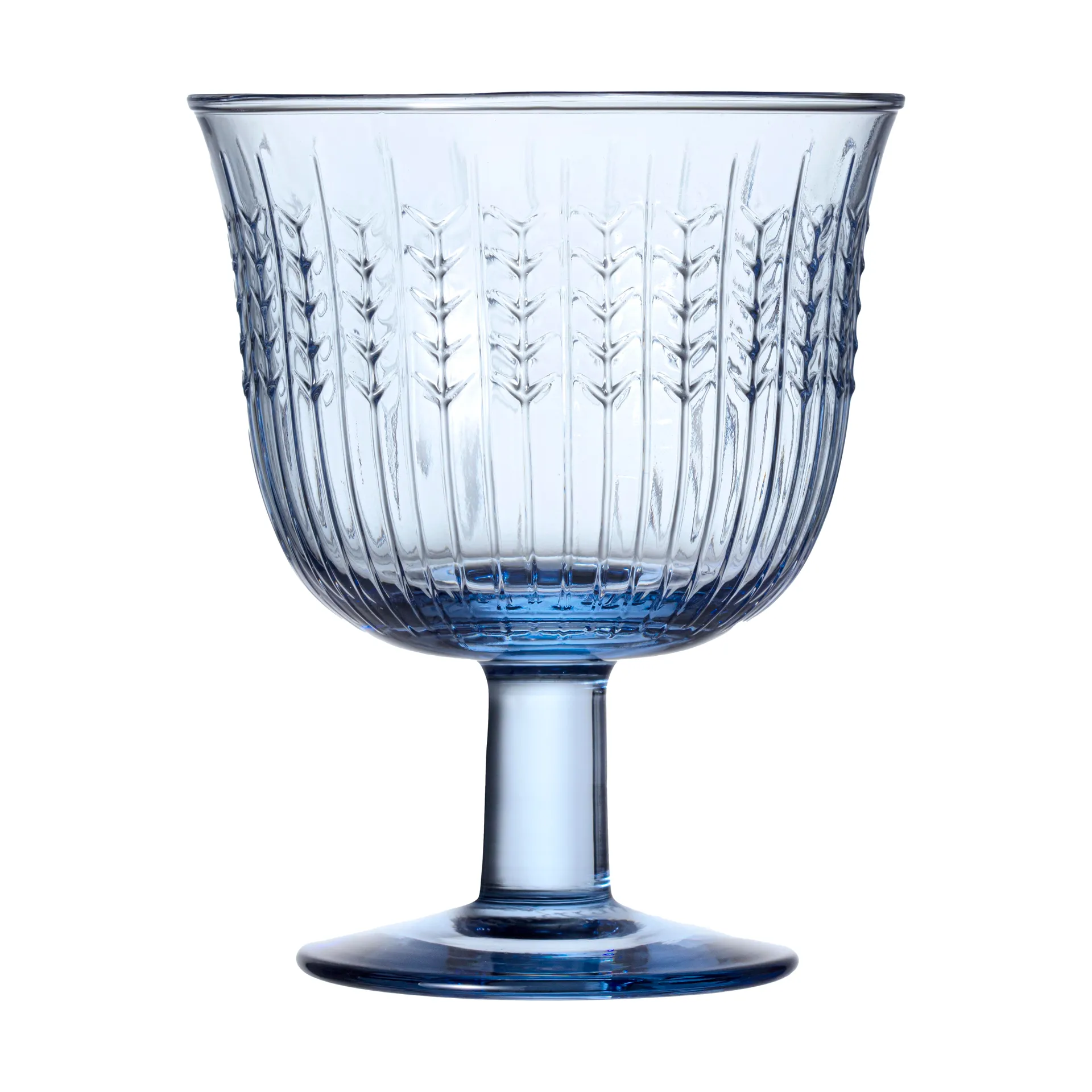Swedish Grace drikkeglass på fot 25 cl 2-pakk, Blå Rörstrand