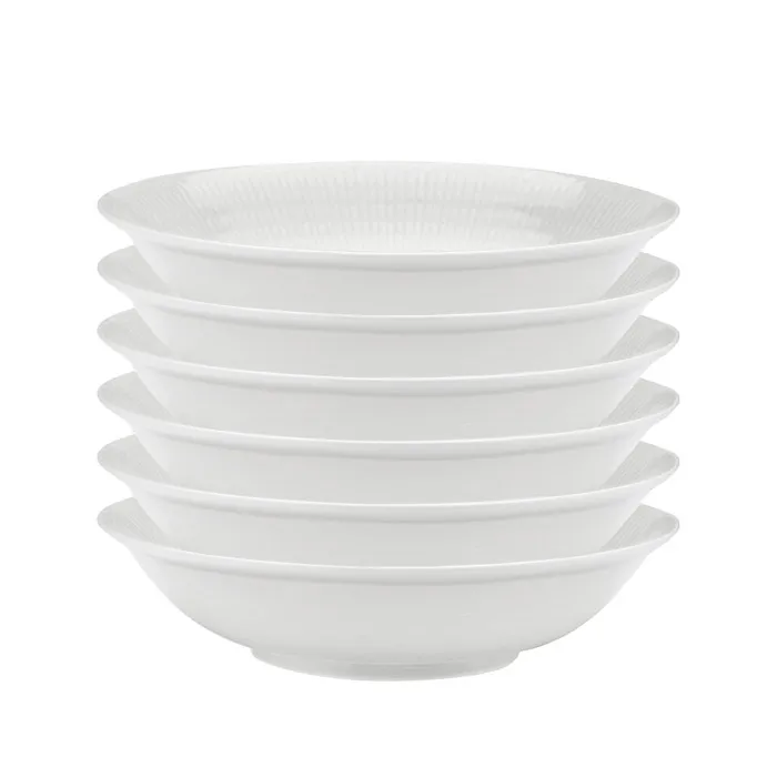 Swedish Grace dyp tallerken 19 cm 6-pk snø (hvit),  Rörstrand
