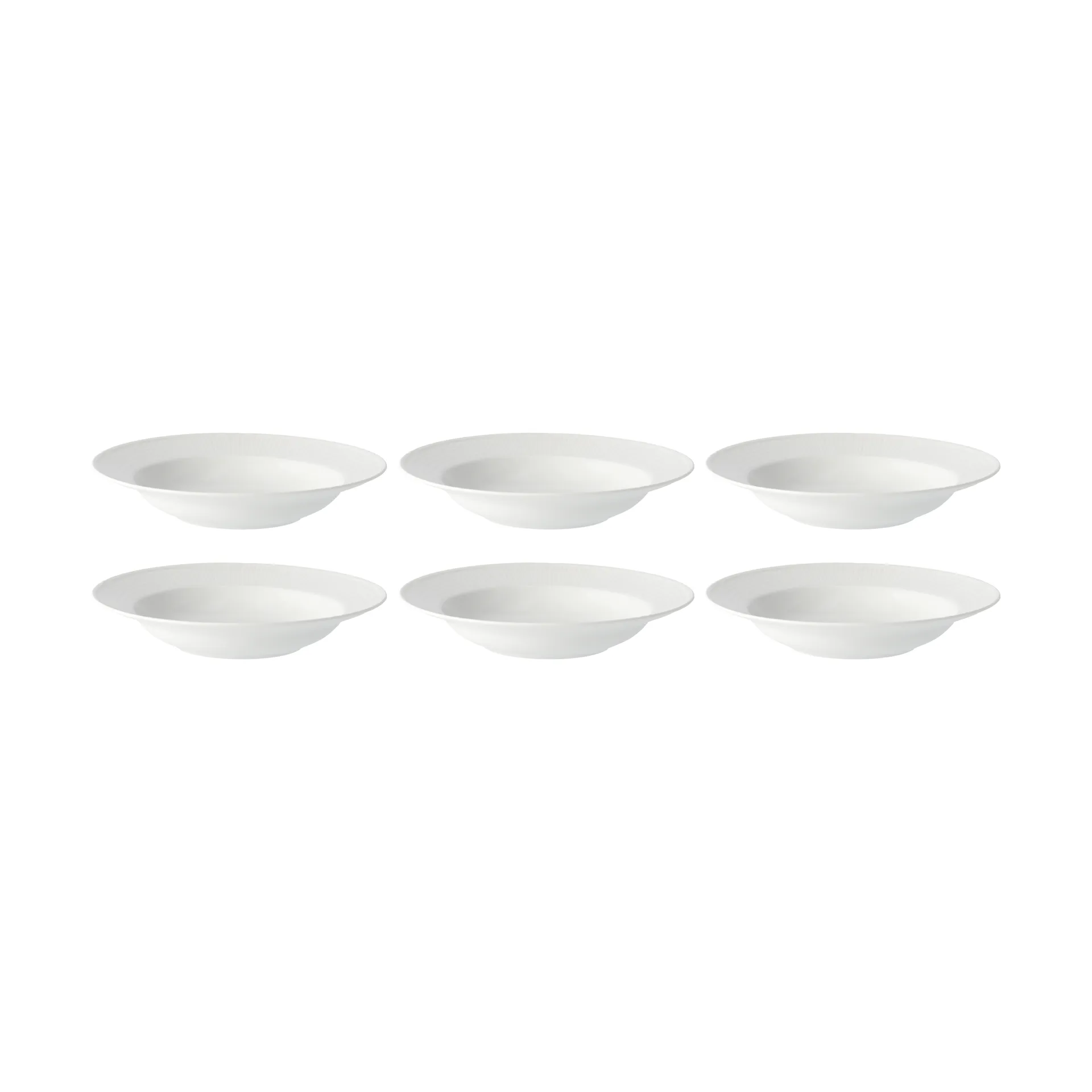 Swedish Grace dyp tallerken 25 cm 6-pk snø (hvit),  Rörstrand