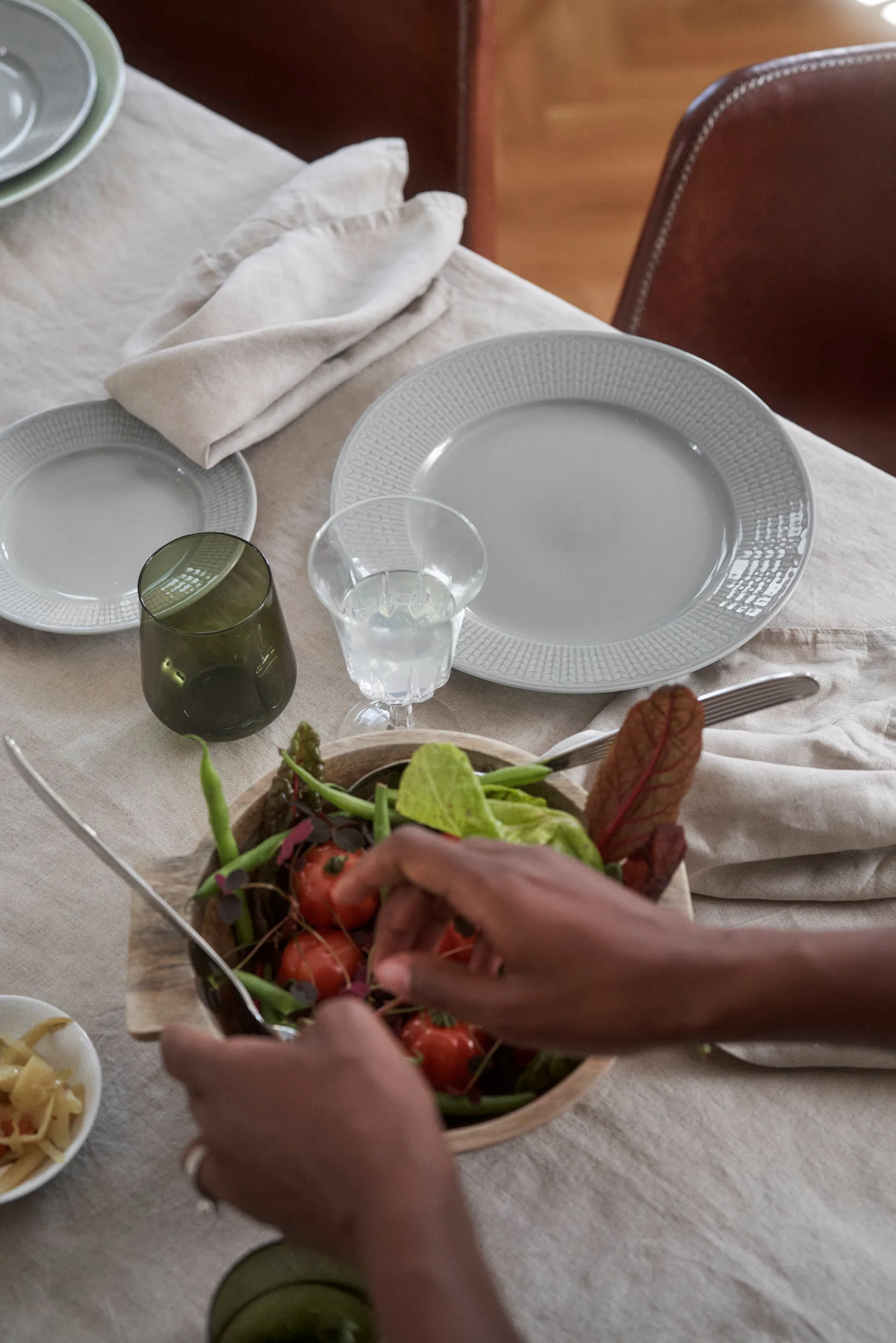 Swedish Grace dyp tallerken 25 cm 6-pk Tåke(grå),  Rörstrand