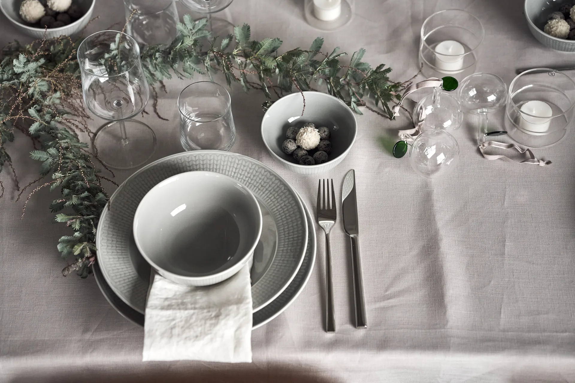 Swedish Grace dyp tallerken 25 cm 6-pk Tåke(grå),  Rörstrand