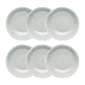 Swedish Grace dyp tallerken 6-pk Tåke (grå) - Rörstrand