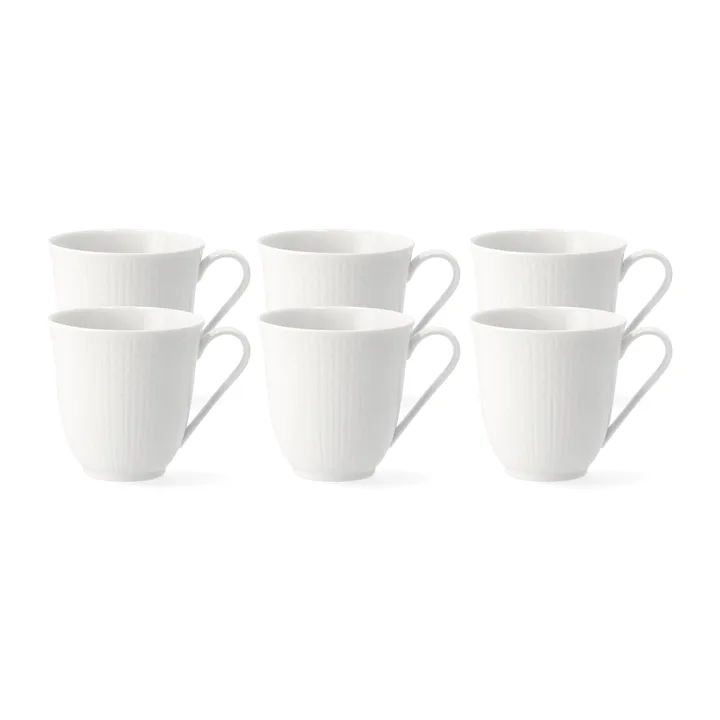 Swedish Grace kopp 30 cl 6-pk snø (hvit) - Rörstrand