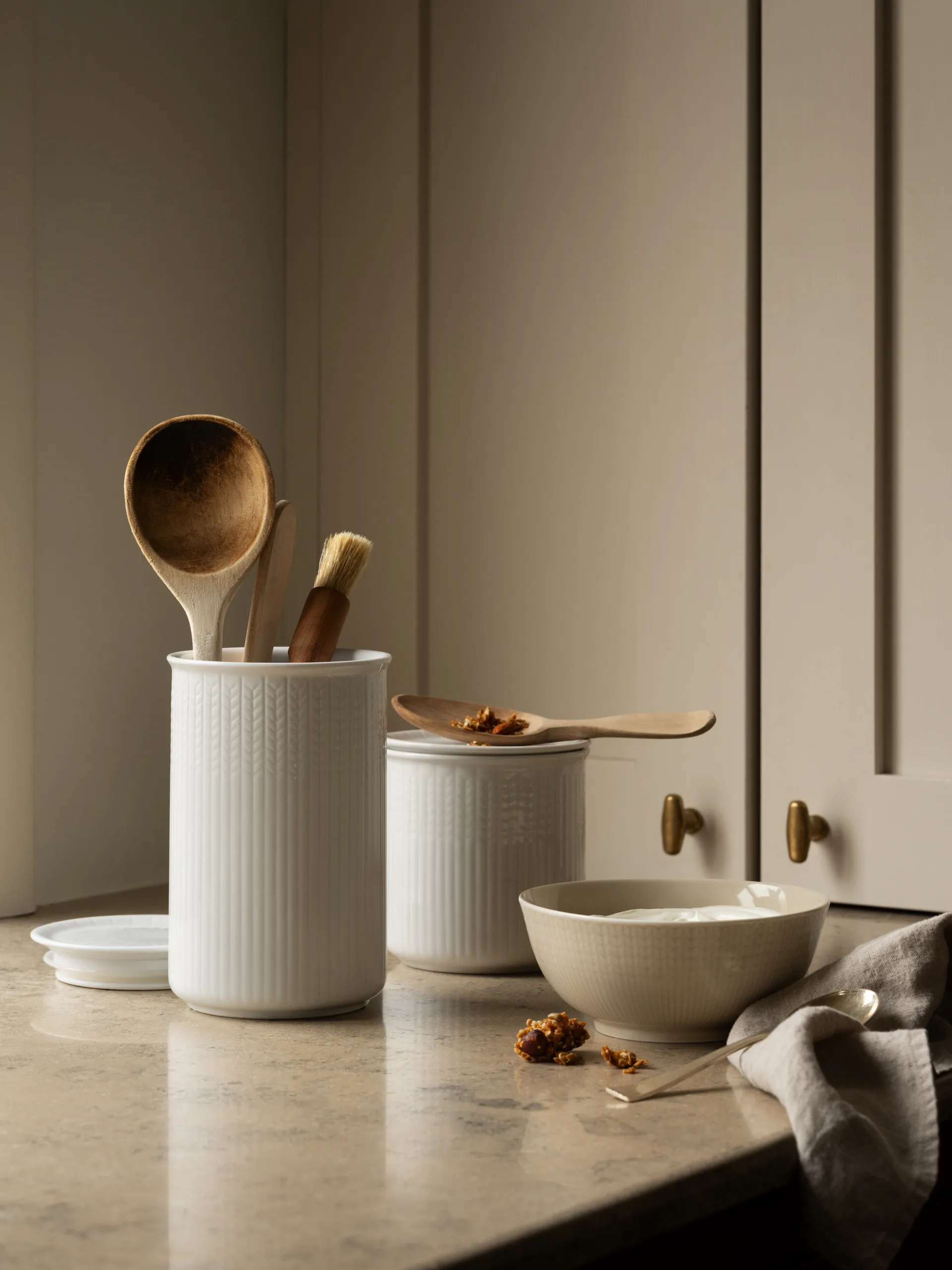 Swedish Grace oppbevaringsboks L 1,3 L, Snø Rörstrand