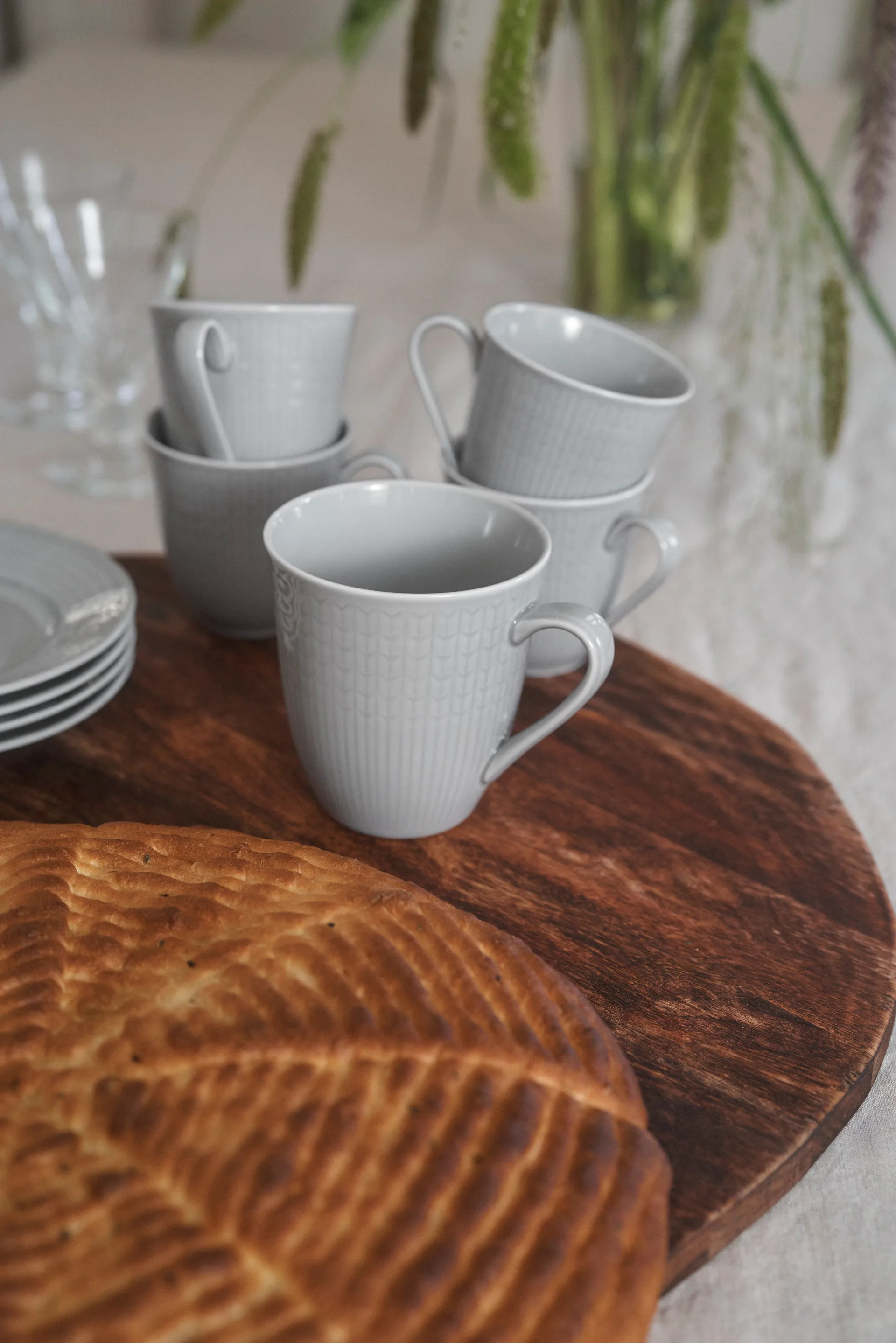 Swedish Grace stor kopp 6-pk Tåke (grå),  Rörstrand