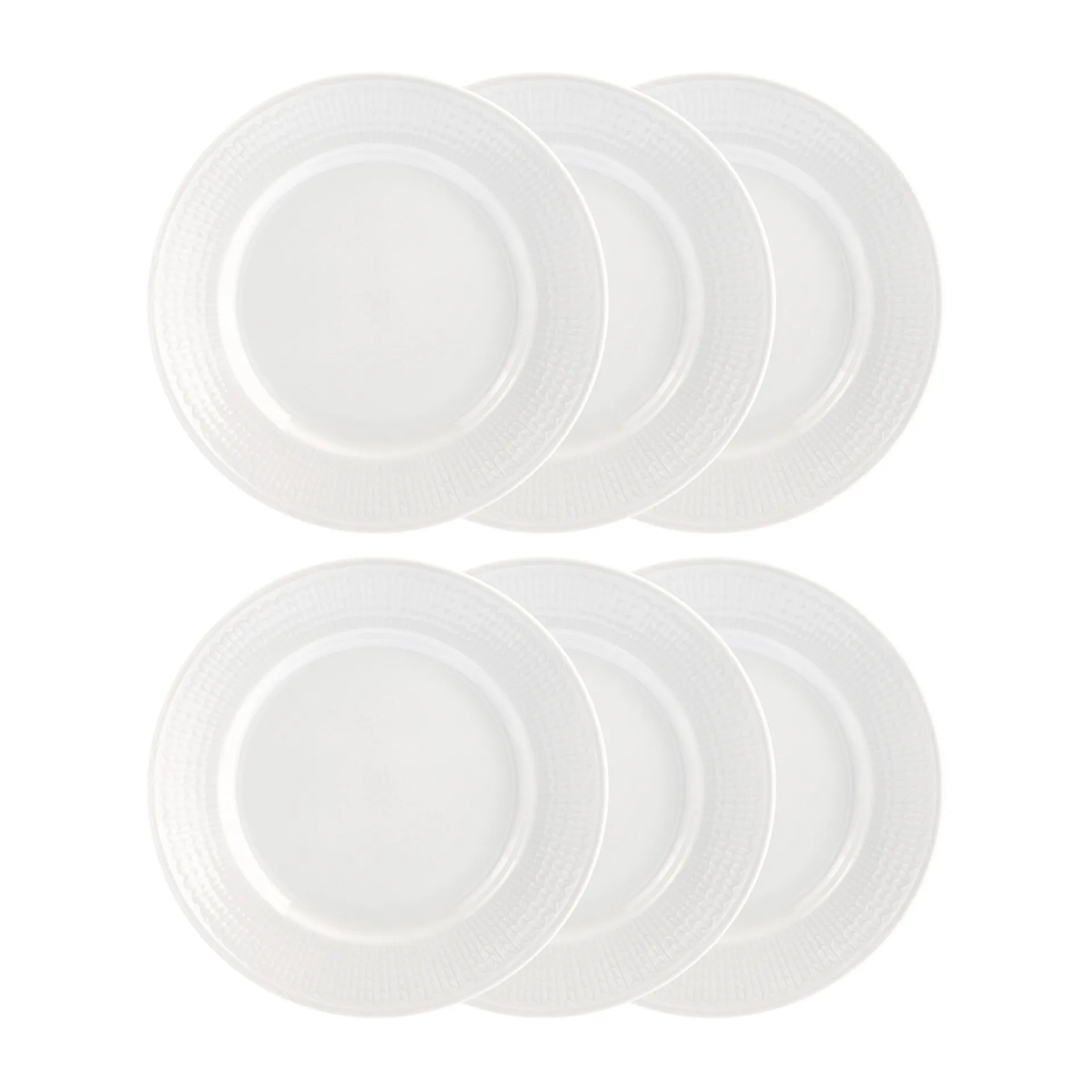 Swedish Grace tallerken 21 cm 6-pk snø (hvit),  Rörstrand