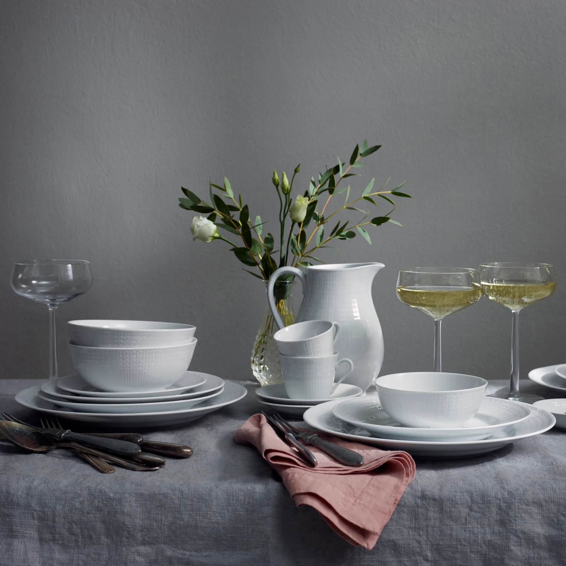 Swedish Grace tallerken 21 cm 6-pk snø (hvit) Rörstrand