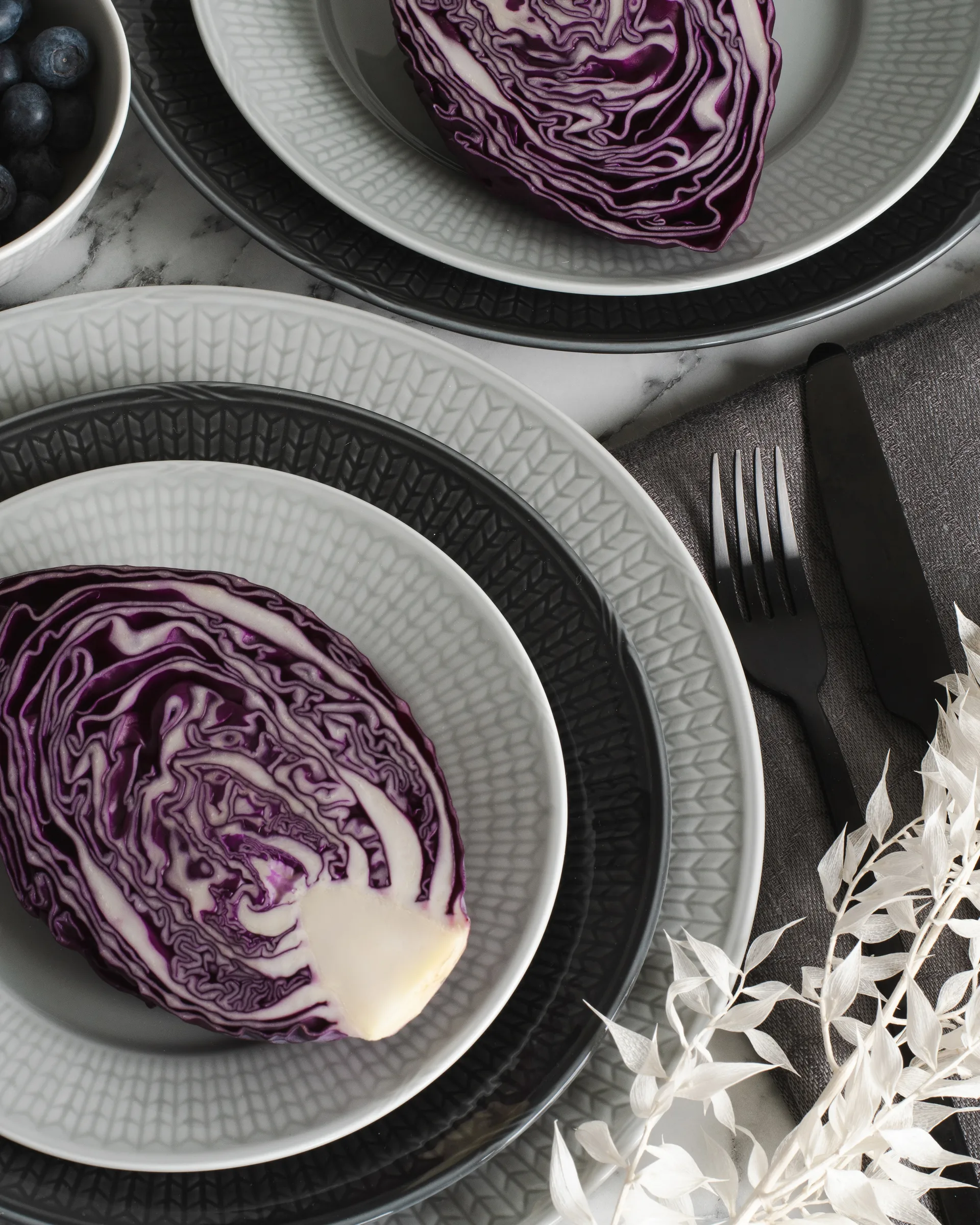 Swedish Grace tallerken Ø24 cm 6-pk Tåke (grå) Rörstrand