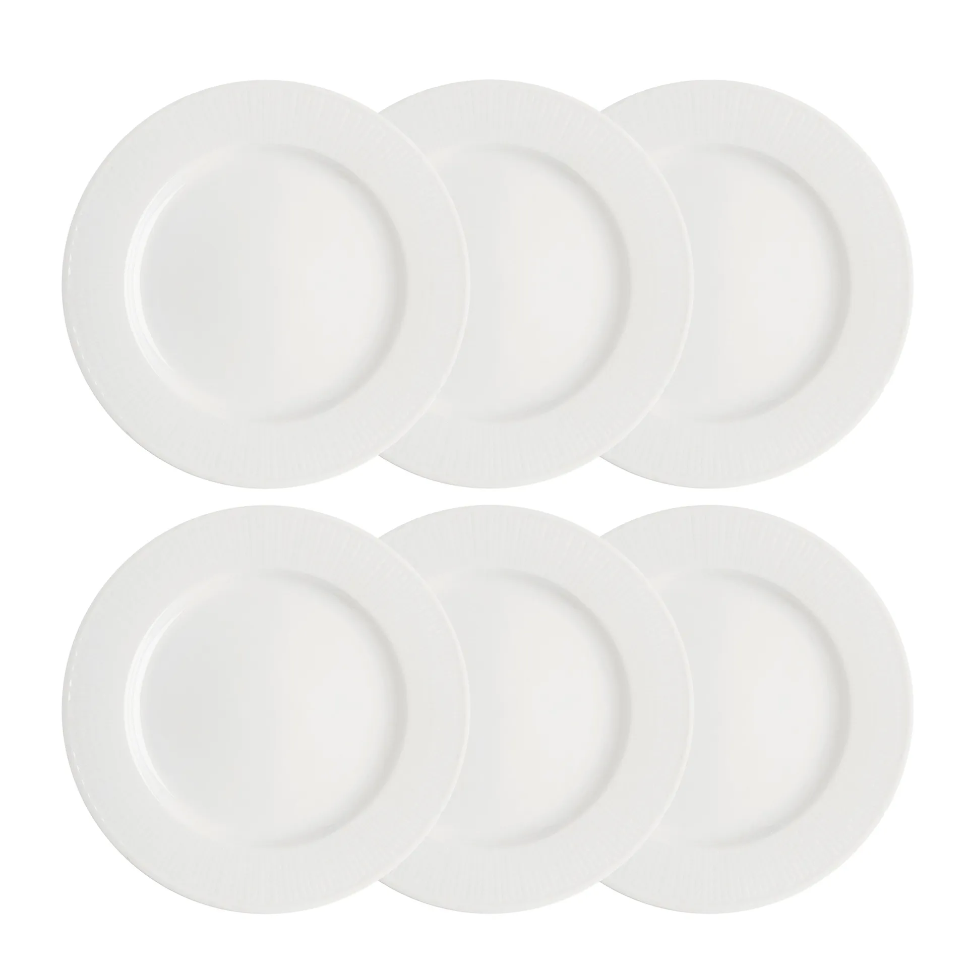 Swedish Grace tallerken 27 cm 6-pk snø (hvit),  Rörstrand