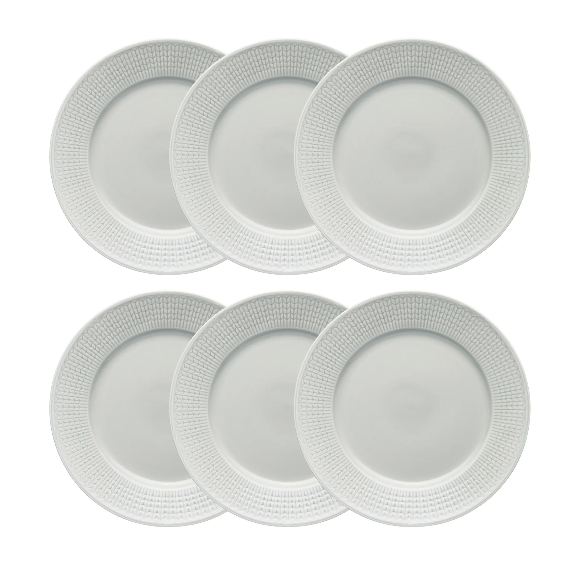 Swedish Grace tallerken Ø 27 cm 6-pk Tåke (grå),  Rörstrand