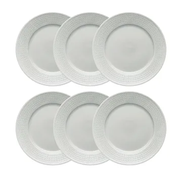 Swedish Grace tallerken Ø 27 cm 6-pk Tåke (grå) - Rörstrand