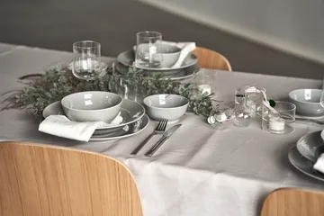 Swedish Grace tallerken Ø 27 cm 6-pk Tåke (grå) - Rörstrand