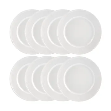 Swedish Grace tallerken Ø27 cm 8-pakning - Snø (hvit) - Rörstrand