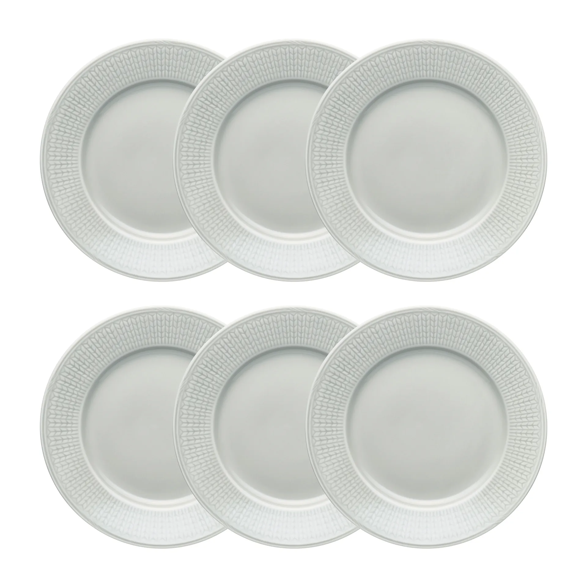 Swedish Grace tallerken liten Ø 21 cm 6-pk Tåke (grå),  Rörstrand