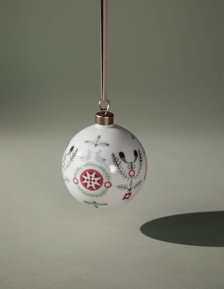 Swedish Grace Winter julekule Ø8 cm, Hvit
 Rörstrand