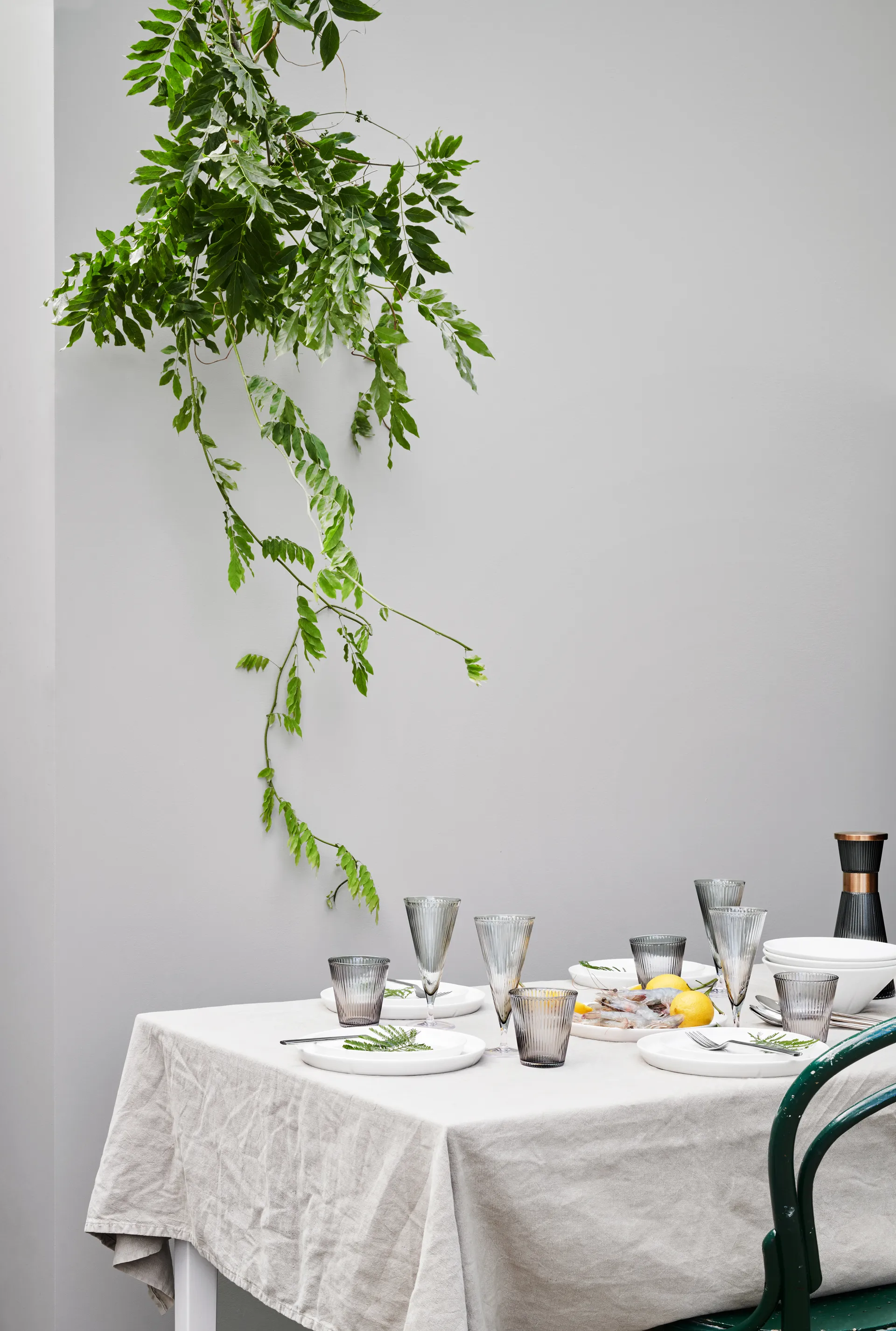 Grand Cru Nouveau lokk til vannkaraff, Patinert stål Rosendahl