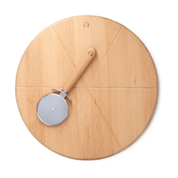 Grand Cru pizzabrett og pizzaskjærer - Bøk, Ø35 cm - Rosendahl