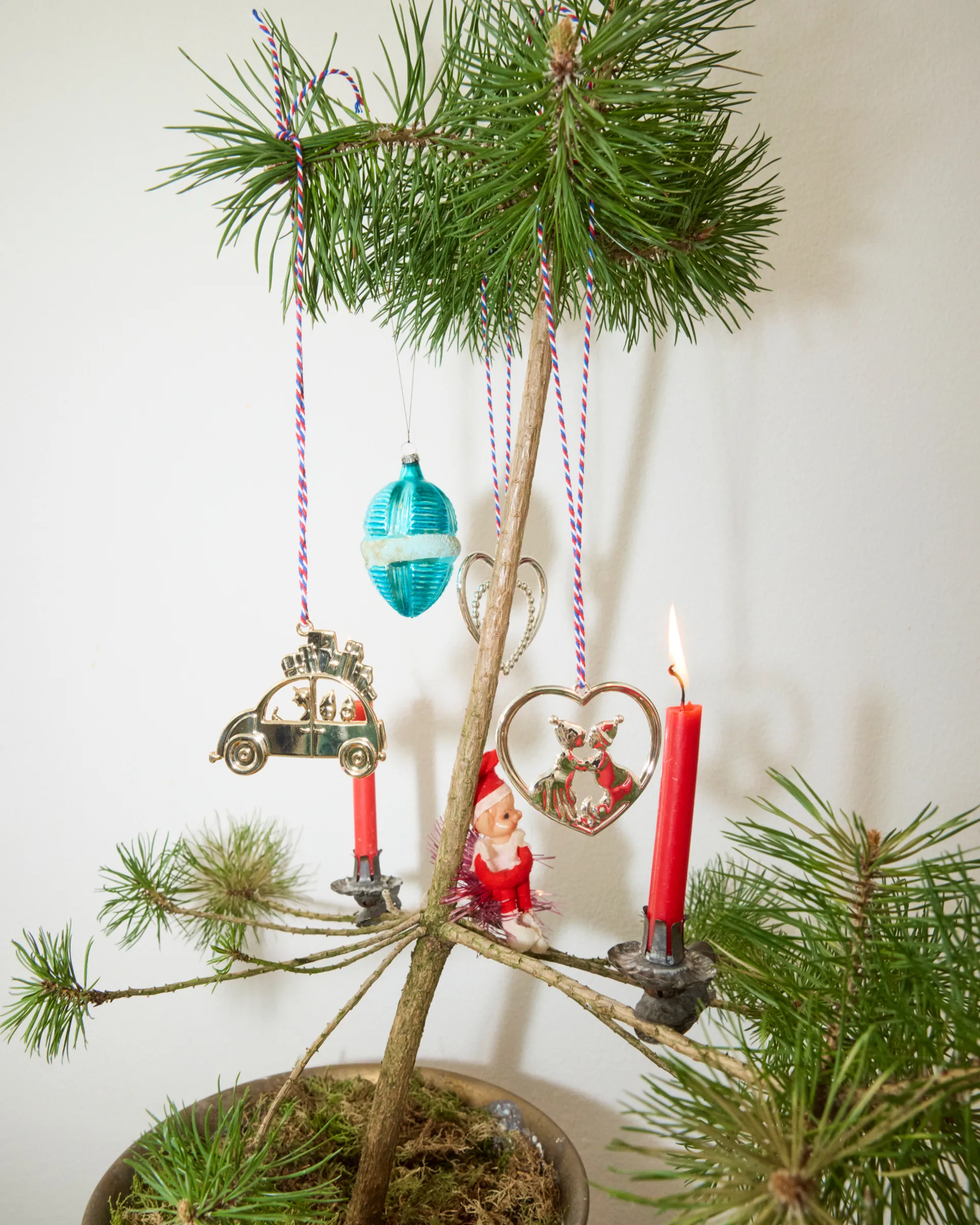 Karen Blixen julebil juleoppheng 6,5 cm, Forsølvet Rosendahl