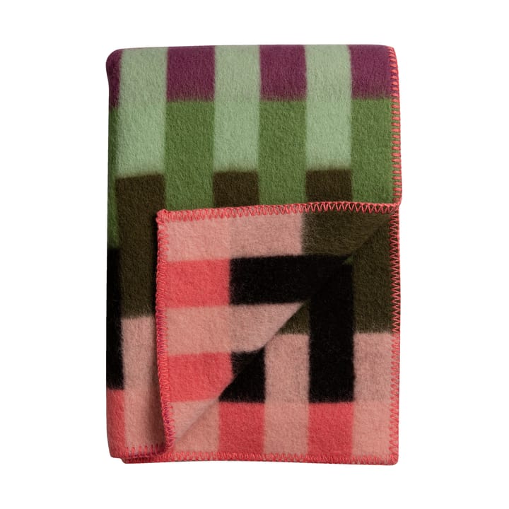 Åsmund bold teppe 135x200 cm, Pink-green Røros Tweed