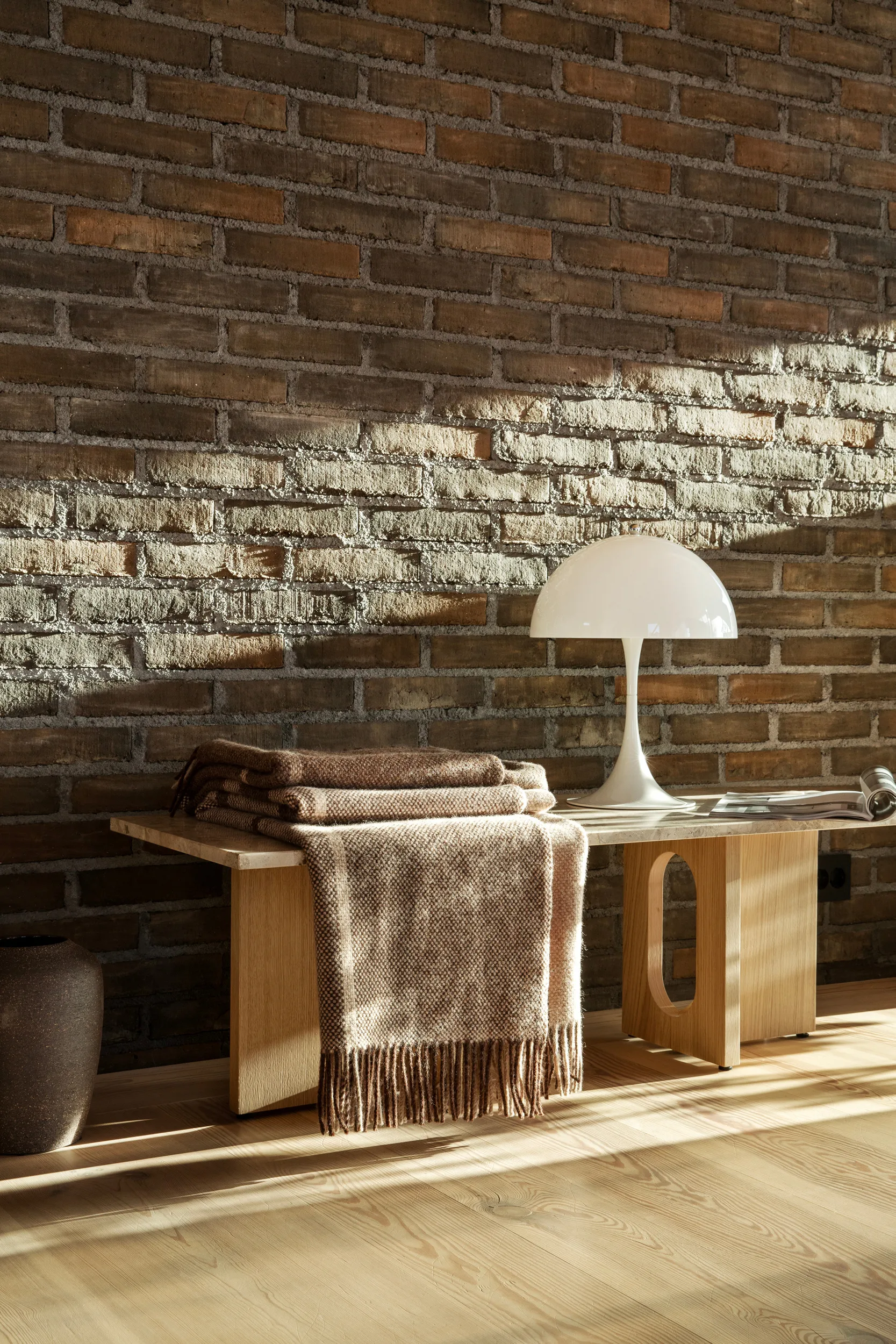 Filos pledd 145x220 cm, Brown Røros Tweed