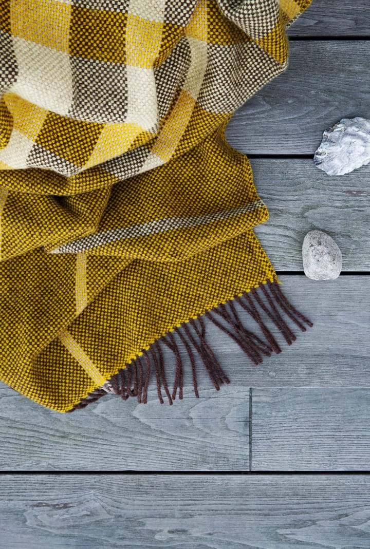 Filos pledd 145x220 cm, Yellow Røros Tweed