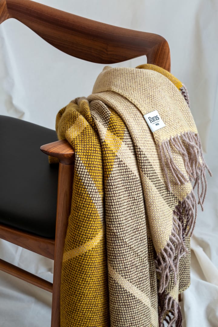 Filos pledd 145x220 cm, Yellow Røros Tweed