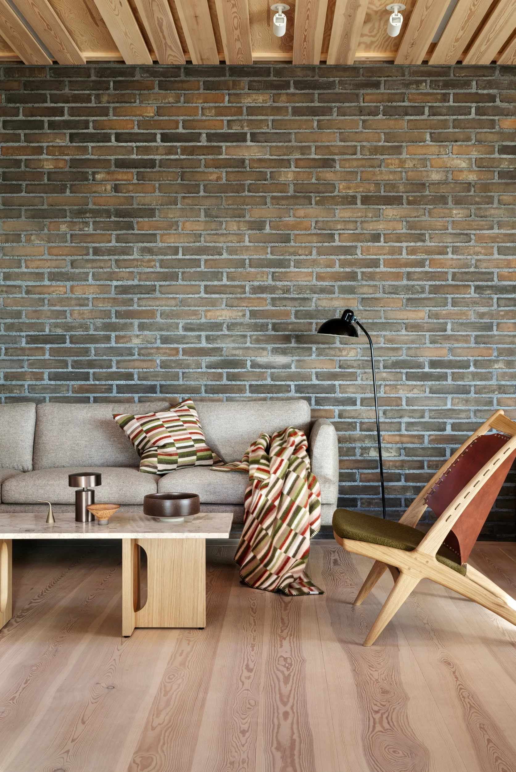 Ida pute 50x50 cm, Olive burgundy Røros Tweed