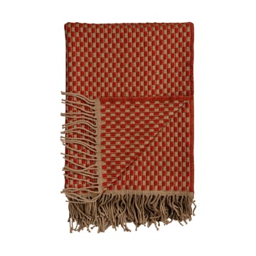 Isak pledd 150x210 cm - Red sumac - Røros Tweed