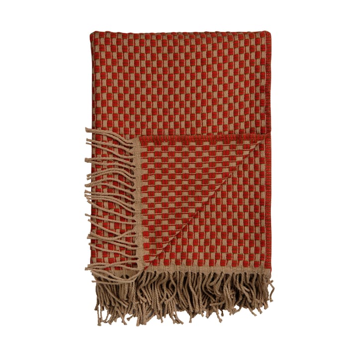 Isak pledd 150x210 cm, Red sumac Røros Tweed