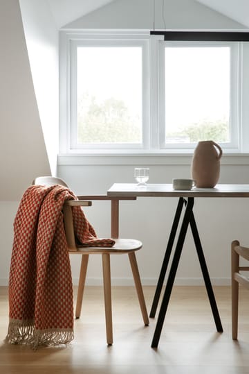 Isak pledd 150x210 cm - Red sumac - Røros Tweed