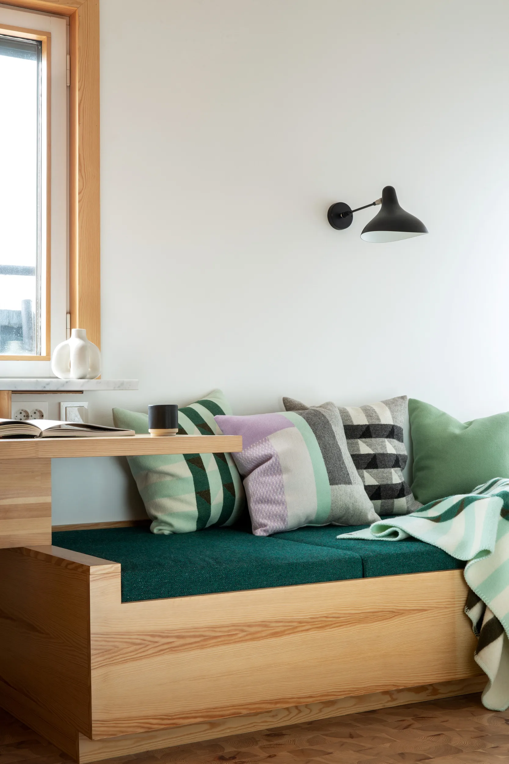 Kvam teppe 135x200 cm, Green Røros Tweed