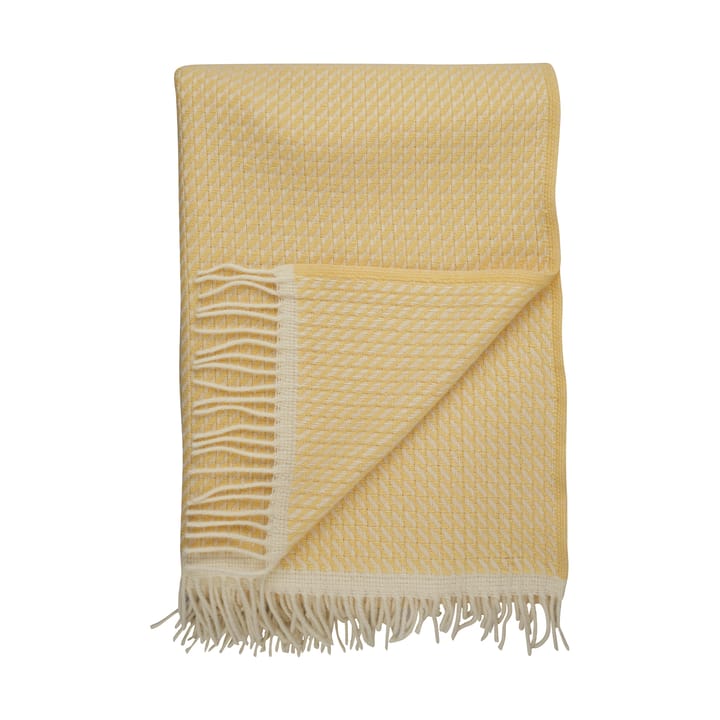 Mello pledd 150x210 cm, Lemon Yellow Røros Tweed