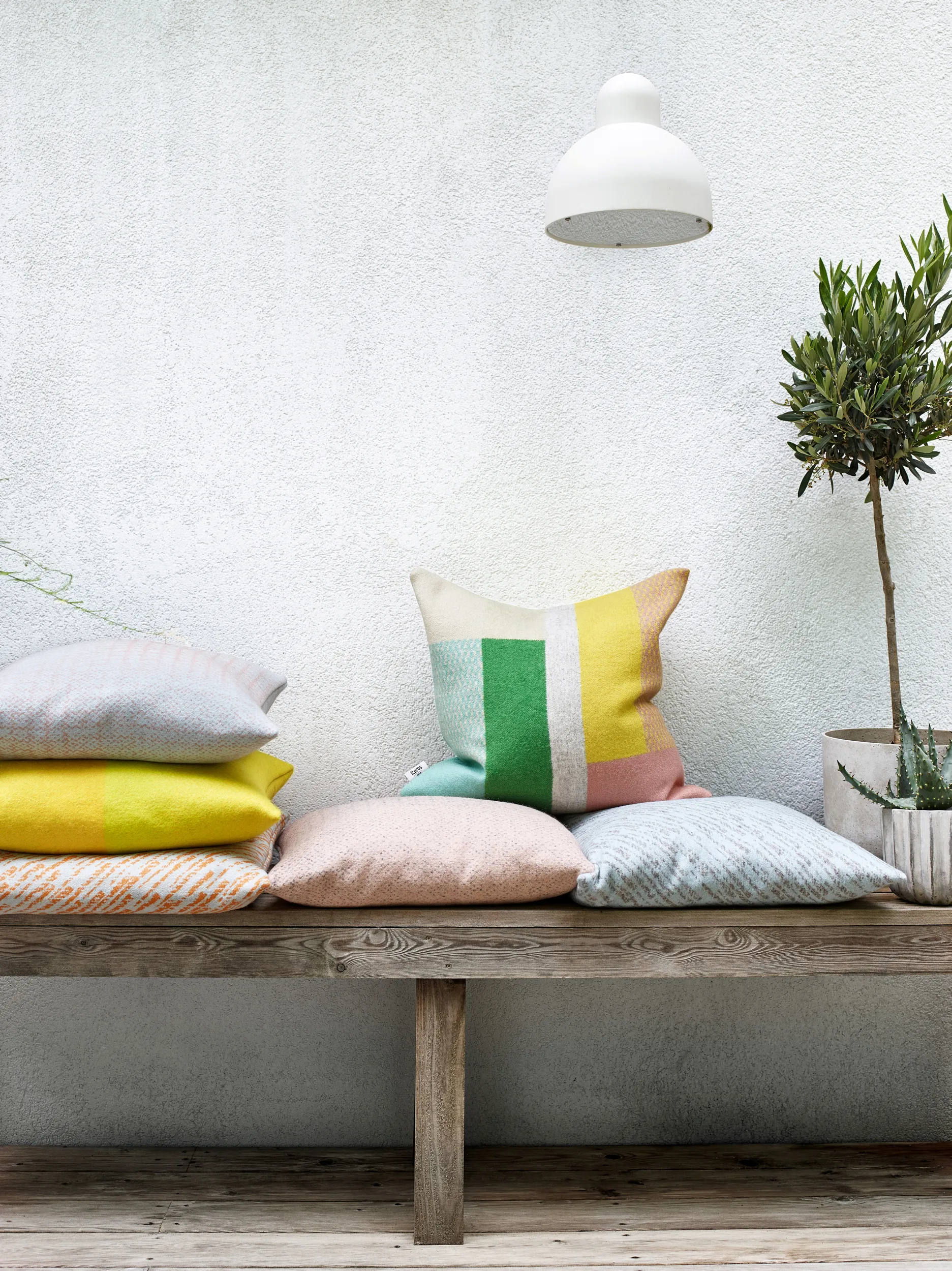 Mikkel pute 50x50 cm, Pastel Røros Tweed