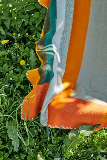 Mikkel teppe 135x200 cm - Orange - Røros Tweed