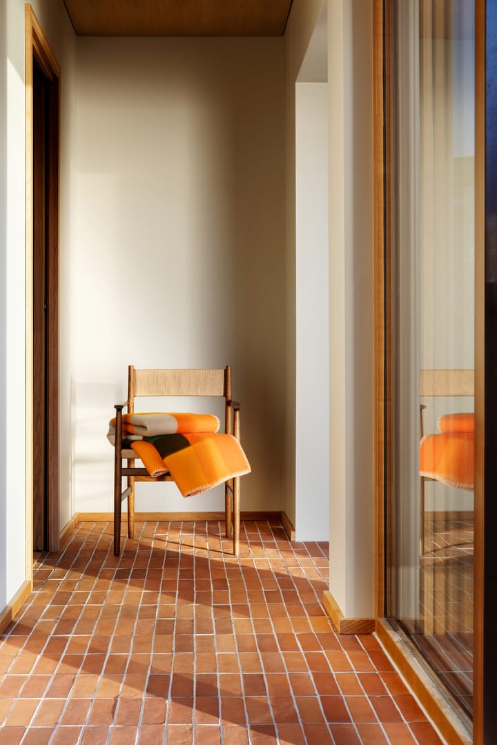 Mikkel teppe 135x200 cm, Orange Røros Tweed