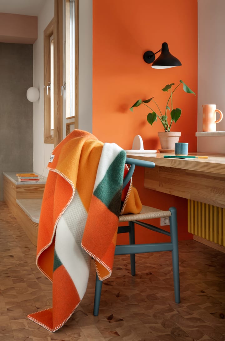 Mikkel teppe 135x200 cm, Orange Røros Tweed